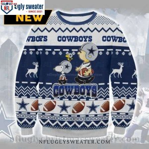 Charlie Brown And Snoopy – Dallas Cowboys Ugly Christmas Sweater