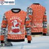 Cincinnati Bengals Logo Print And Tree Beach Gradient Holiday Sweater