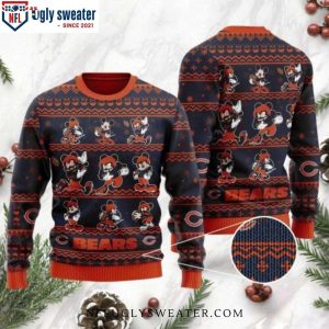 Chicago Bears Christmas Gifts – Mickey Mouse Logo Ugly Sweater