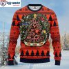 Chicago Bears Ugly Christmas Sweater – Logo Print With Reindeer Pattern