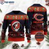 Chicago Bears Santa Claus Ugly Christmas Sweater – Personalized Logo Print