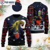 Chicago Bears Ugly Christmas Sweater – Logo Print With Groot Hug Football