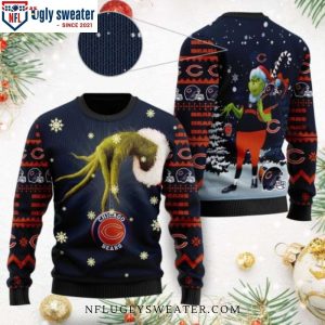 Chicago Bears Ugly Christmas Sweater – Grinch Who Stole Christmas