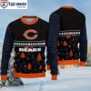 Chicago Bears Logo Print Snoopy Show Football Helmet Sweater