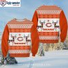 Chicago Bears Ugly Christmas Sweater – Logo Print With Santa Skulls