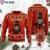 Chicago Bears Ugly Christmas Sweater – Logo Print Cute Skulls Graphic