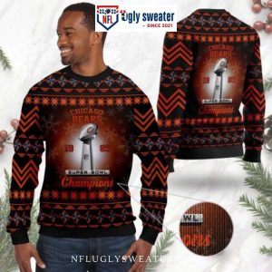 Chicago Bears Ugly Christmas Sweater – Super Bowl Champions Edition