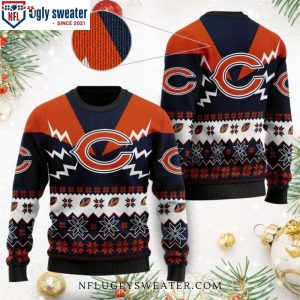 Chicago Bears Ugly Sweater For Him – Logo Print Design