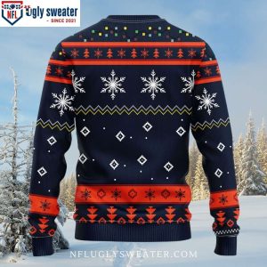 Chicago Bears Xmas Sweater Funny Grinch Festive Design With Logo Print 2