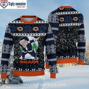 Chicago Bears Xmas Sweater – Spread Holiday Cheer With Dabbing Santa