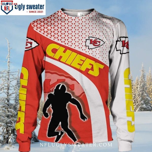 Chiefs Kingdom Festivities – Kansas City Chiefs Logo Print Ugly Christmas Sweater