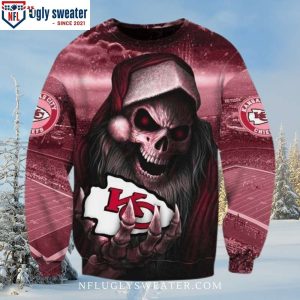 Chiefs Kingdom Holiday Apparel – God Of Death Santa Ugly Christmas Sweater