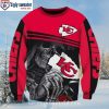 Christmas Gifts For Kc Chiefs Fans – Fire Skull Ugly Sweater