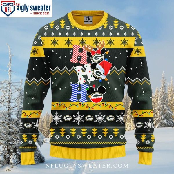 Christmas Ho Ho Ho Mickey Mouse – Disney Packers Ugly Xmas Sweater