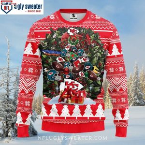 Christmas Tree Pattern Kc Chiefs Ugly Sweater – Unique Gift For Fans