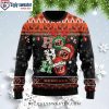 Cincinnati Bengals Logo Print And Funny Christmas Deer Holiday Sweater