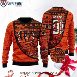 Cincinnati Bengals Personalized Ugly Christmas Sweater For Him