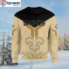 New Orleans Saints Grateful Dead Skull Themed Xmas Sweater