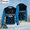 Funny Santa Dabbing Carolina Panthers Ugly Christmas Sweater