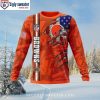 Cleveland Browns Gifts For Him – Skull Graphic Christmas Sweater