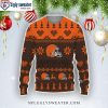 Cleveland Browns Christmas Sweater – Logo Inspired Design