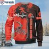 Cleveland Browns Ugly Christmas Sweater – Funny Santa Claus Graphics