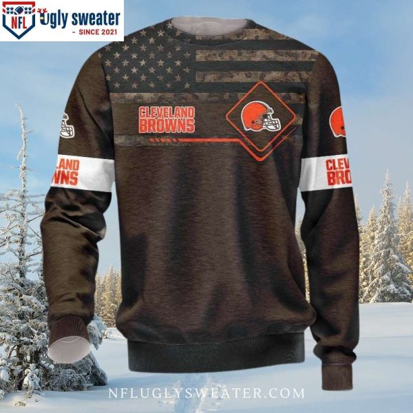 Cleveland Browns Skull Graphic Ugly Christmas Sweater – Unique Fan Gear