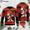 Cleveland Browns Ugly Christmas Sweater – Snoopy Dog Graphic Delight