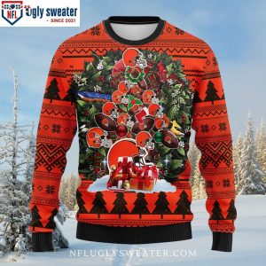 Cleveland Browns Ugly Christmas Sweater – Christmas Tree Graphics