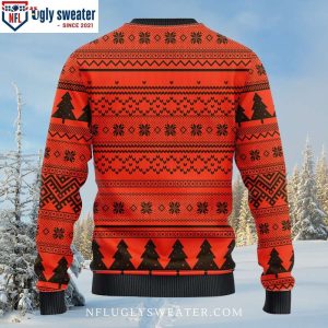 Cleveland Browns Ugly Christmas Sweater – Grinch Hug Football Graphics