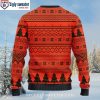 Custom Name And Number America Flag NFL Cleveland Browns Ugly Sweater