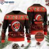 Halloween Pumpkin Pattern Cleveland Browns Christmas Ugly Sweater