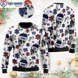 Cool Skull Pattern Ny Giants Ugly Sweater Unique Gift For Fans