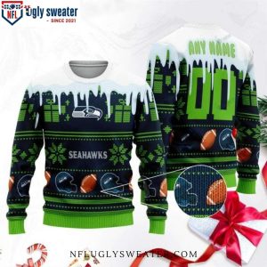 Cozy Up To The Holidays With Snowflake Seattle Seahawks Ugly Sweater