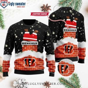 Custom Bengals Ugly Christmas Sweater With Funny Santa Claus