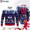 Cozy Up With The Grinch – Buffalo Bills Logo Print Sweater