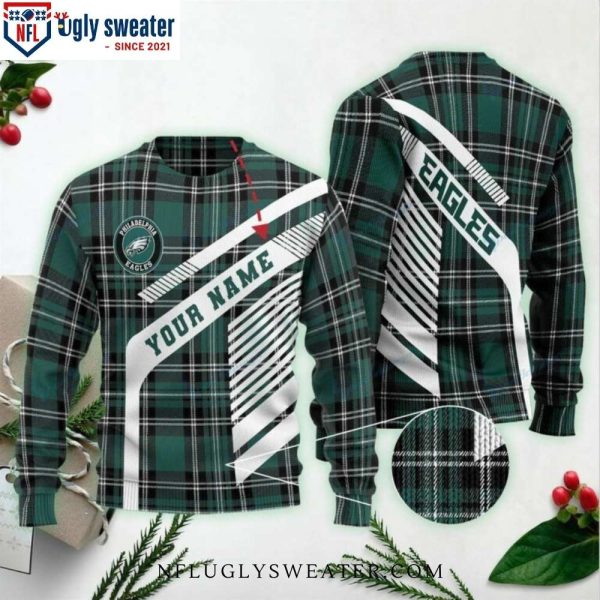 Custom Name And Cozy – Unique Philadelphia Eagles Ugly Sweater