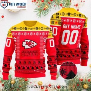 Custom Name And Number Kc Chiefs Ugly Christmas Sweater