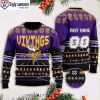 Football Team Logo Minnesota Vikings Est 1960 – Custom Name Ugly Sweater