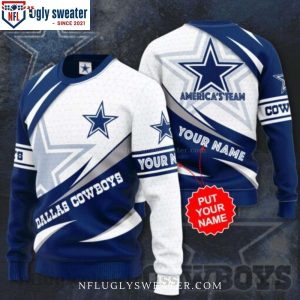 Customized Dallas Cowboys Logo Xmas Sweater – Perfect Gift For America’s Team Fans