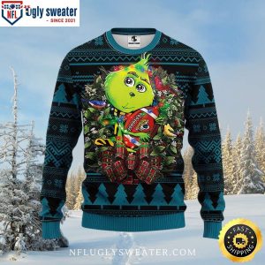 Cute Grinch Football Jacksonville Jaguars Ugly Christmas Sweater