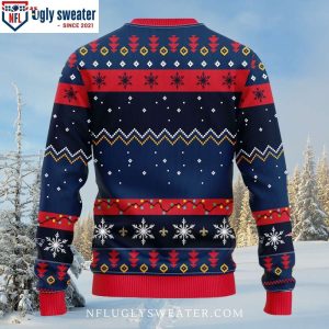 Dabbing Santa Claus Patriots Ugly Christmas Sweater Unique Gift For Fans