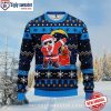 Baby Yoda Blue And Gold Christmas Los Angeles Chargers Sweater