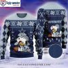 Dallas Cowboys Logo Custom Name – Line Patterns Edition Ugly Christmas Sweater