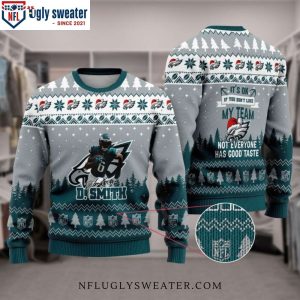 DeVonta Smith Philadelphia Eagles – Super Bowl LVII 2023 Ugly Christmas Sweater