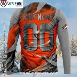 Denver Broncos Christmas Sweater Edgy Skull Design For Fans 2