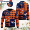 Denver Broncos Logo Print Ugly Christmas Sweater – Pub Dog Edition