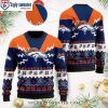 Flower Pattern Denver Broncos Ugly Christmas Sweater Unique Gift For Fans