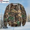 Broncos Logo Print Ugly Christmas Sweater – Grinch Hug Football Edition