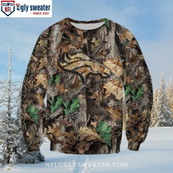 Denver Broncos Ugly Sweater With Special Forest Graphics